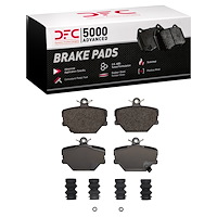 1551-1252-01 5000 Advanced Low-Metallic Brake Pads & Hardware Kit, 2005-2016 Smart, Position: Front