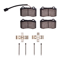 1551-1270-01 5000 Advanced Low-Metallic Brake Pads & Hardware Kit, Fits Select Maserati, Position: Rear