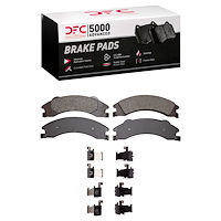 1551-1329-01 5000 Advanced Semi-Metallic Brake Pads & Hardware Kit, Fits Select Ford/Lincoln/Mercury/Mazda, Position: Rear
