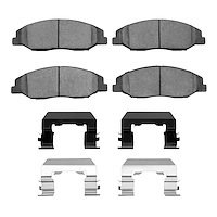 1551-1332-01 5000 Advanced Ceramic Brake Pads & Hardware Kit, 2008-2014 GM, Position: Front