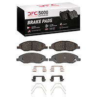 1551-1345-01 5000 Advanced Ceramic Brake Pads & Hardware Kit, 2007-2017 Infiniti/Nissan, Position: Front