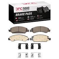 1551-1363-01 5000 Advanced Ceramic Brake Pads & Hardware Kit, 2005-2020 GM, Position: Front