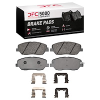 1551-1385-01 5000 Advanced Ceramic Brake Pads & Hardware Kit, 2009-2010 Kia/Hyundai/Genesis, Position: Front
