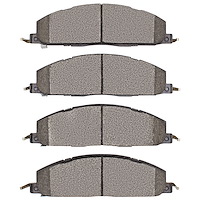 1551-1400-00 5000 Advanced Semi-Metallic Brake Pads, 2009-2018 Mopar, Position: Rear