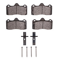1551-1599-01 5000 Advanced Low-Metallic Brake Pads & Hardware Kit, 2010-2012 Lotus, Position: Rear