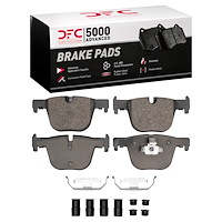 1551-1610-01 5000 Advanced Low-Metallic Brake Pads & Hardware Kit, 2012-2020 BMW, Position: Rear