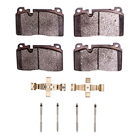 1551-1663-01 5000 Advanced Ceramic Brake Pads & Hardware Kit, 2013-2020 Multiple Makes/Models, Position: Front