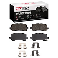 1551-1698-02 5000 Advanced Ceramic Brake Pads & Hardware Kit, Fits Select Acura/Honda, Position: Rear