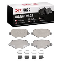 1551-1719-02 5000 Advanced Ceramic Brake Pads & Hardware Kit, 2009-2014 Multiple Makes/Models, Position: Rear