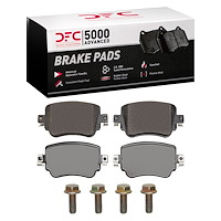 1551-1779-01 5000 Advanced Ceramic Brake Pads & Hardware Kit, Fits Select Audi/Volkswagen, Position: Rear