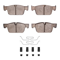 1551-1924-01 5000 Advanced Ceramic Brake Pads & Hardware Kit, Fits Select Volvo, Position: Front