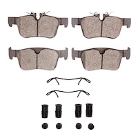 1551-1938-01 5000 Advanced Ceramic Brake Pads & Hardware Kit, 2018-2020 Volvo, Position: Rear