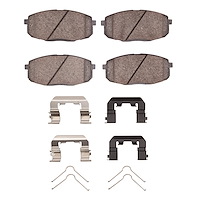 1551-2035-02 5000 Advanced Ceramic Brake Pads & Hardware Kit, 2017-2019 Kia/Hyundai/Genesis, Position: Front