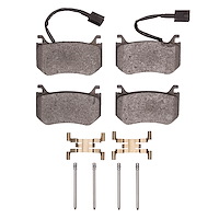 1551-2043-01 5000 Advanced Low-Metallic Brake Pads & Hardware Kit, 2017-2021 Alfa Romeo, Position: Rear