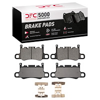 1551-2046-01 5000 Advanced Low-Metallic Brake Pads & Hardware Kit, 2017-2021 Porsche, Position: Rear