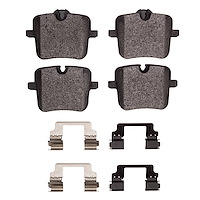1551-2059-01 5000 Advanced Low-Metallic Brake Pads & Hardware Kit, Fits Select Multiple Makes/Models, Position: Rear