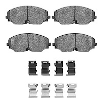 1551-2074-01 5000 Advanced Ceramic Brake Pads & Hardware Kit, Fits Select Audi/Volkswagen, Position: Front