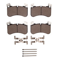 1551-2184-01 5000 Advanced Ceramic Brake Pads & Hardware Kit, Fits Select Land Rover, Position: Front