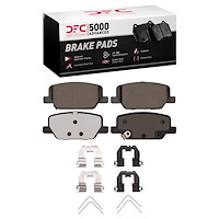 1551-2199-01 5000 Advanced Ceramic Brake Pads & Hardware Kit, Fits Select Kia/Hyundai/Genesis, Position: Rear