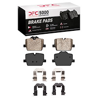 1551-2221-01 5000 Advanced Ceramic Brake Pads & Hardware Kit, Fits Select Multiple Makes/Models, Position: Rear