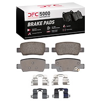 1551-2373-11 5000 Advanced Ceramic Brake Pads & Hardware Kit, Fits Select Kia/Hyundai/Genesis, Position: Rear