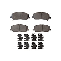 1551-2379-01 5000 Advanced Ceramic Brake Pads & Hardware Kit, Fits Select Kia/Hyundai/Genesis, Position: Front