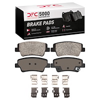 1551-2395-01 5000 Advanced Ceramic Brake Pads & Hardware Kit, Fits Select Kia/Hyundai/Genesis, Position: Rear