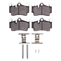 1552-0978-01 5000 Advanced Ceramic Brake Pads & Hardware Kit, 2003-2010 Multiple Makes/Models, Position: Rear