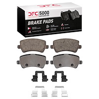 1552-1307-01 5000 Advanced Low-Metallic Brake Pads & Hardware Kit, 2012-2015 Land Rover, Position: Rear