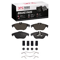 1552-1341-01 5000 Advanced Low-Metallic Brake Pads & Hardware Kit, 2008-2015 Mercedes-Benz, Position: Rear