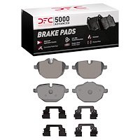1552-1473-01 5000 Advanced Low-Metallic Brake Pads & Hardware Kit, Fits Select BMW, Position: Rear