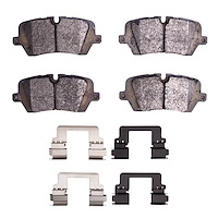 1552-1692-01 5000 Advanced Ceramic Brake Pads & Hardware Kit, Fits Select Land Rover, Position: Rear