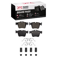 1552-1872-01 5000 Advanced Low-Metallic Brake Pads & Hardware Kit, Fits Select Mercedes-Benz, Position: Rear