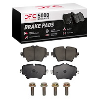 1552-1892-01 5000 Advanced Low-Metallic Brake Pads & Hardware Kit, Fits Select Multiple Makes/Models, Position: Front