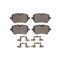1552-2365-01 5000 Advanced Low-Metallic Brake Pads & Hardware Kit, Fits Select Audi/Volkswagen, Position: Rear
