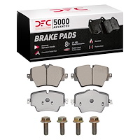 1553-1892-01 5000 Advanced Ceramic Brake Pads & Hardware Kit, Fits Select Multiple Makes/Models, Position: Front