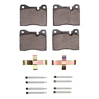 1600-0082-02 5000 Euro Ceramic Brake Pads & Hardware Kit, 1976-1976 BMW, Position: Front
