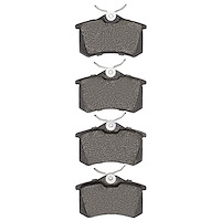 1600-0340-00 5000 Euro Ceramic Brake Pads, 1985-2020 Multiple Makes/Models, Position: Rear