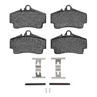 1600-0738-01 5000 Euro Ceramic Brake Pads & Hardware Kit, 1997-2012 Porsche, Position: Rear