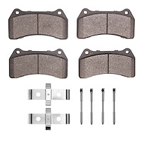 1600-0938-01 5000 Euro Ceramic Brake Pads & Hardware Kit, 2003-2005 Jaguar, Position: Front