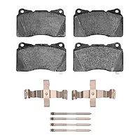 1600-1001-06 5000 Euro Ceramic Brake Pads & Hardware Kit, 2017-2021 Acura/Honda, Position: Front