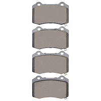 1600-1053-00 5000 Euro Ceramic Brake Pads, Fits Select Multiple Makes/Models, Position: Rear