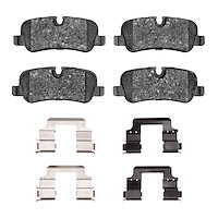 1600-1099-02 5000 Euro Ceramic Brake Pads & Hardware Kit, 2005-2016 Land Rover, Position: Rear