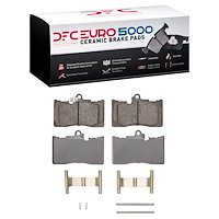 1600-1118-01 5000 Euro Ceramic Brake Pads & Hardware Kit, Fits Select Lexus/Toyota/Scion, Position: Front