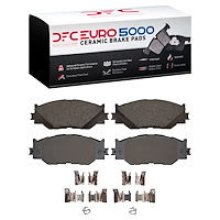 1600-1178-01 5000 Euro Ceramic Brake Pads & Hardware Kit, 2006-2015 Lexus/Toyota/Scion, Position: Front