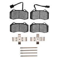 1600-1379-01 5000 Euro Ceramic Brake Pads & Hardware Kit, 2007-2010 GM, Position: Front