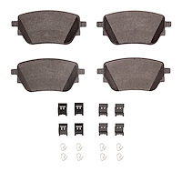 1600-2207-01 5000 Euro Ceramic Brake Pads & Hardware Kit, Fits Select Mercedes-Benz, Position: Rear
