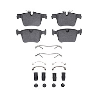 1600-2409-01 5000 Euro Ceramic Brake Pads & Hardware Kit, Fits Select Multiple Makes/Models, Position: Rear