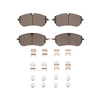 1600-2416-01 5000 Euro Ceramic Brake Pads & Hardware Kit, Fits Select Multiple Makes/Models, Position: Front