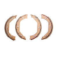 1902-0831-00 Parking Brake Shoes, 1996-2021 BMW, Position: Parking